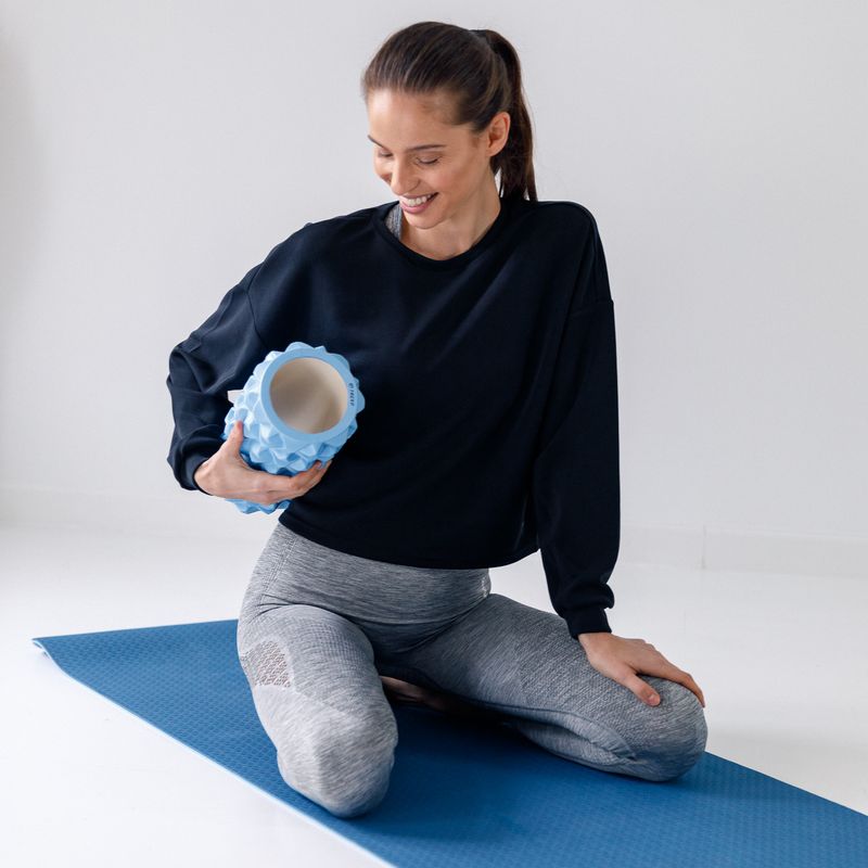 Roller do masażu XTREXO z wypustkami niebieski 2