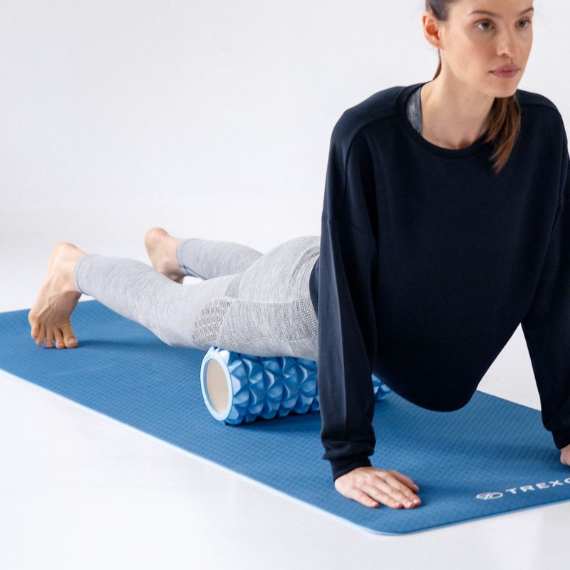 Roller do masażu XTREXO z wypustkami niebieski 4