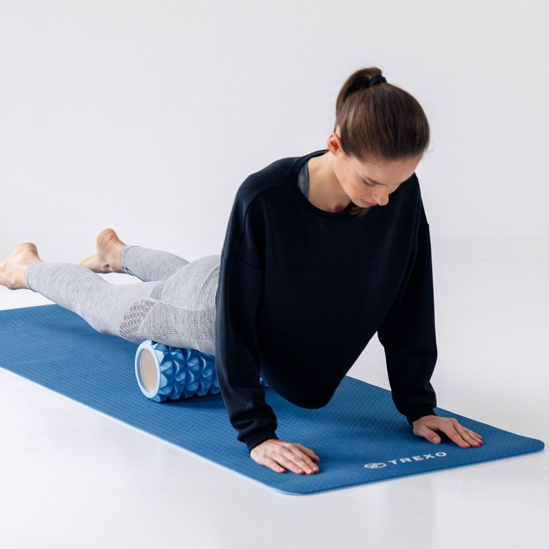 Roller do masażu XTREXO z wypustkami niebieski 5