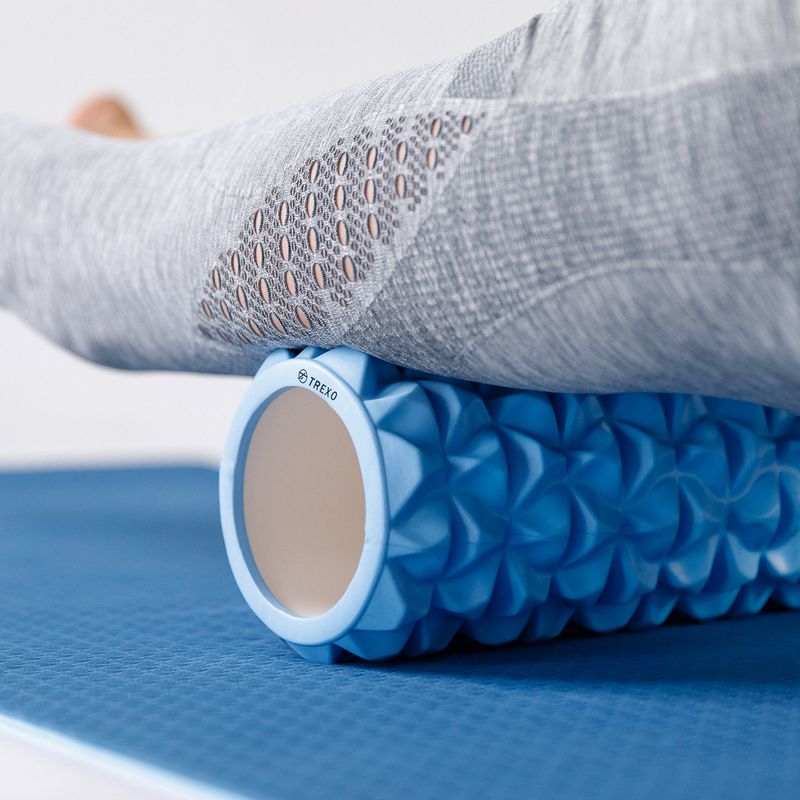 Roller do masażu XTREXO z wypustkami niebieski 6