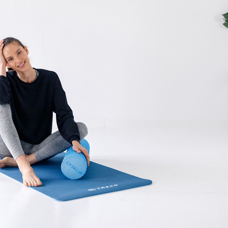 Wałek do masażu XTREXO EVA MR-EV02N niebieski 11