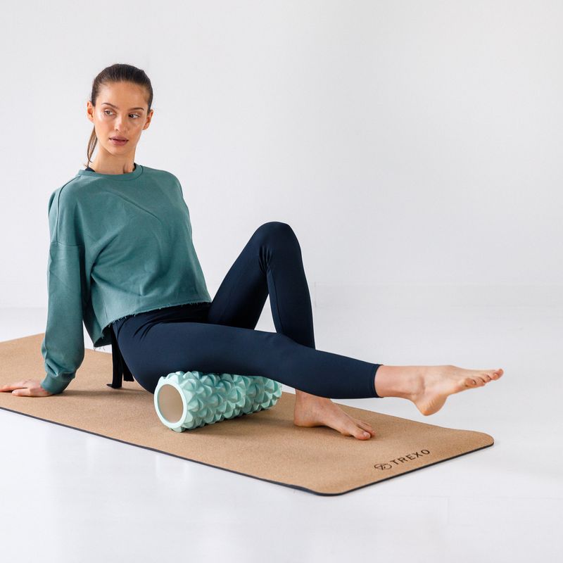 Roller do masażu XTREXO z wypustkami zielony 2