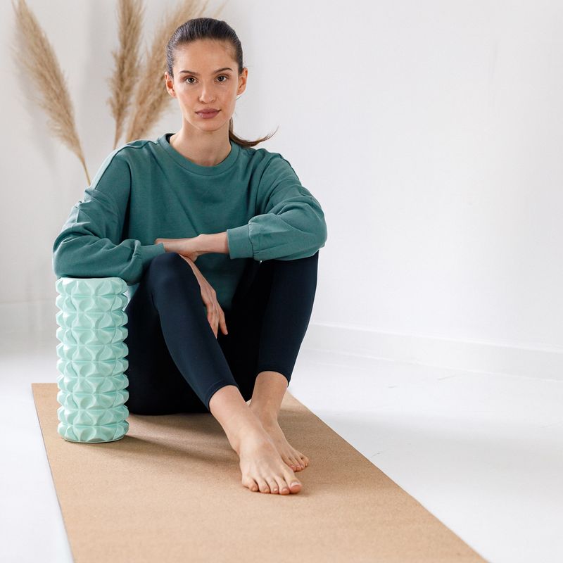 Roller do masażu XTREXO z wypustkami zielony 8