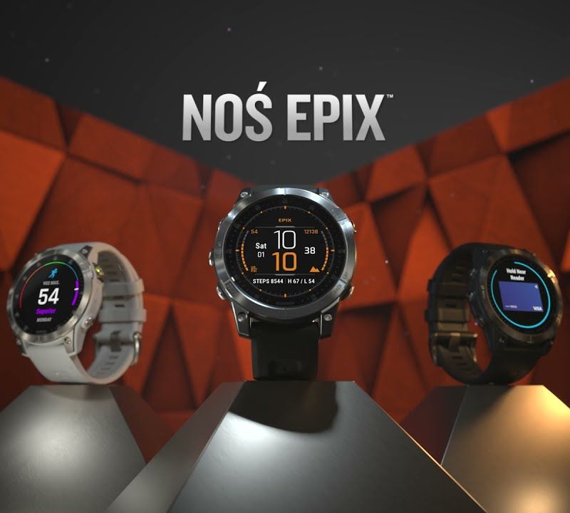 Zegarek Garmin Epix 2 Hrm Elevate Ox srebrny 010-02582-01 8