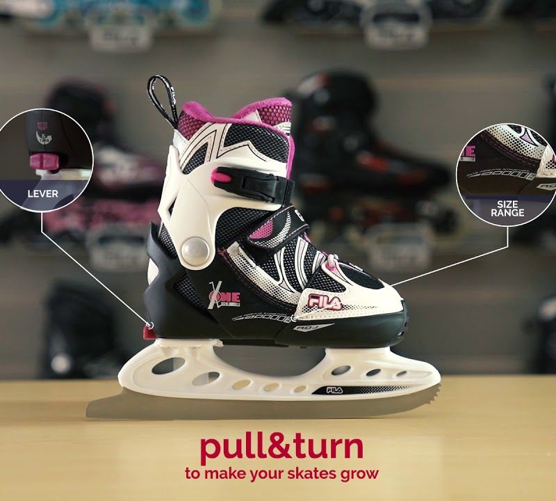 Rolki dziecięce FILA Wizy black/salmon 10