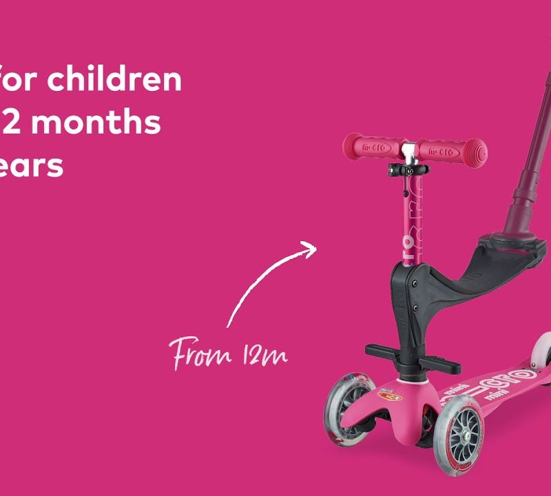 Hulajnoga trójkołowa dziecięca Micro Mini 3in1 Deluxe pink 12