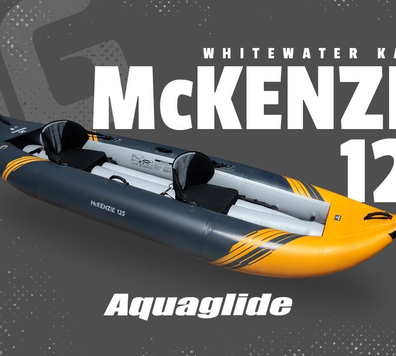 Kajak pompowany 2-osobowy Aquaglide McKenzie 125 378 cm 8