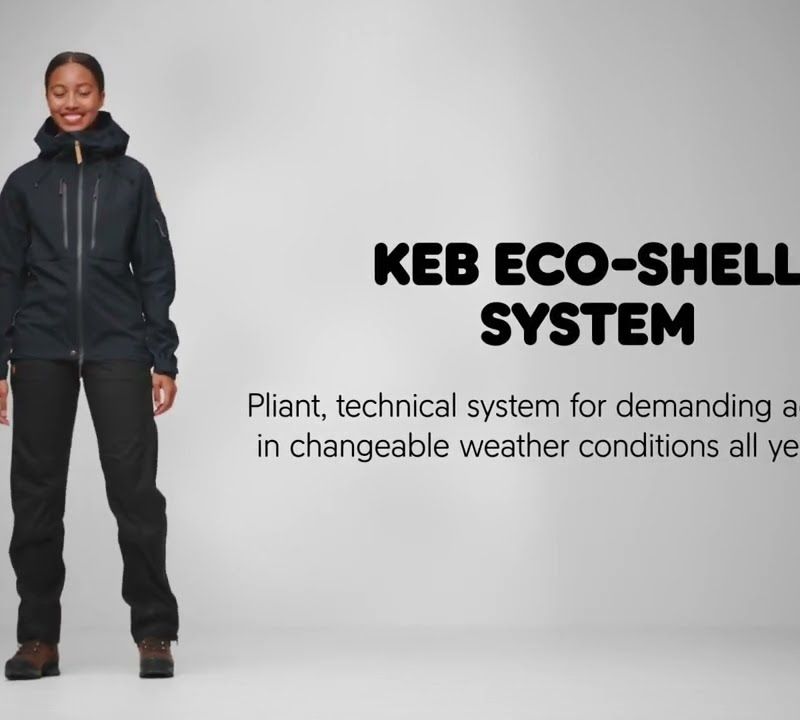 Kurtka przeciwdeszczowa męska Fjällräven Keb Eco-Shell deep forest 11