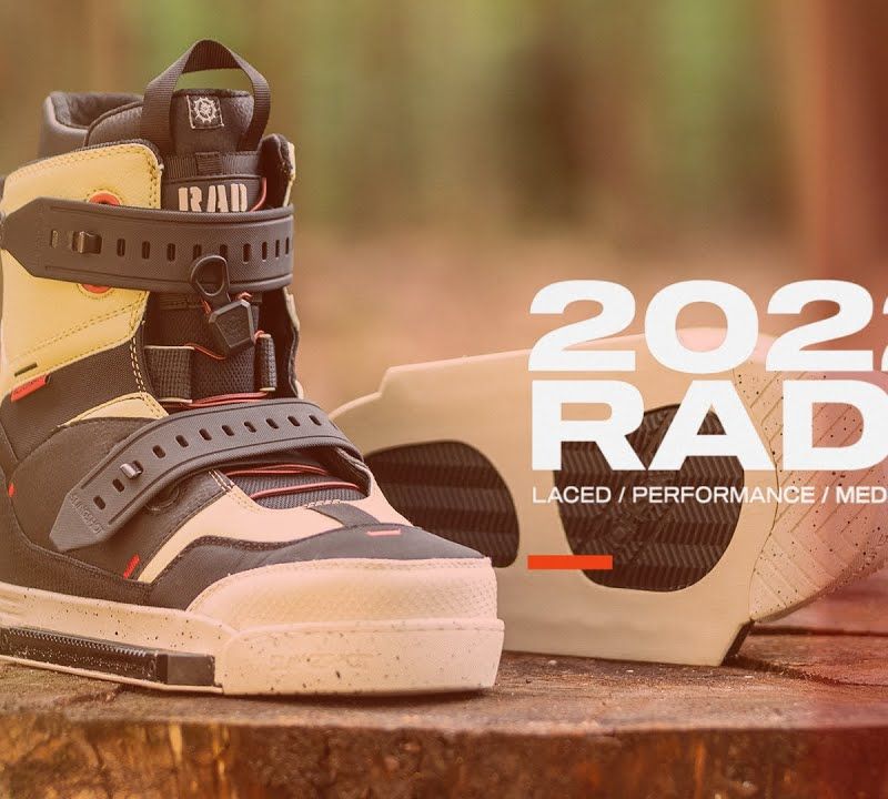 Wiązania do wakeboardu Slingshot RAD czarne/żółte/beżowe 11