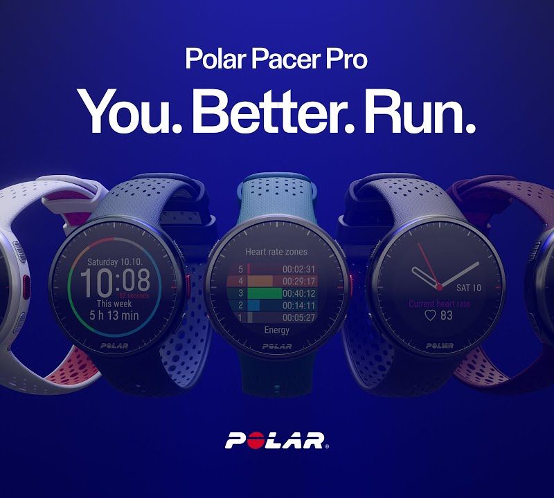 Zegarek Polar Pacer PRO biało-czerwony 7