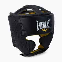 Kask bokserski Everlast C3 Evercool Pro Premium Leather czarny EV3711