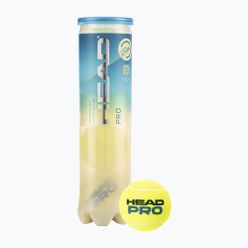 Piłki tenisowe HEAD Pro 4 szt. żółte 571604