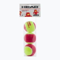 Piłki tenisowe dziecięce HEAD Tip 3 szt. czerwono-żółte 578113