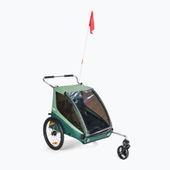 Przyczepka rowerowa dwuosobowa Thule Coaster XT Bike Trailer+Stroll zielona 10101820