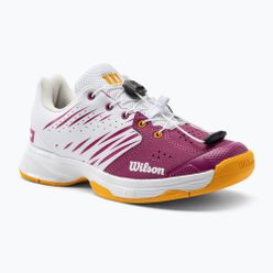 Buty do tenisa dziecięce Wilson Kaos 2.0 biało-różowe WRS329090