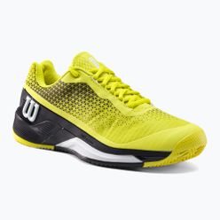 Buty do tenisa męskie Wilson Rush Pro 4.0 czarno-żółte WRS329450
