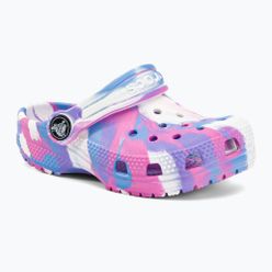 Klapki dziecięce Crocs Classic Marbled Clog T kolorowe 206838-102