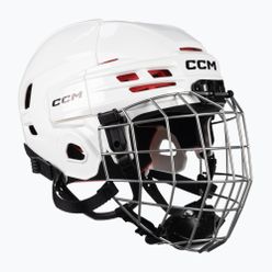Kask hokejowy juniorski CCM Tacks 70 Combo biały 4109872