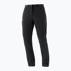 Spodnie trekkingowe damskie Salomon Wayfarer Zip Off czarne LC1701900