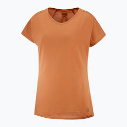 Koszulka trekkingowa damska Salomon Essential Shaped SS pomarańczowa LC1700900