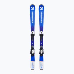 Narty zjazdowe dziecięce Salomon S Race MT Jr. + L6 niebieskie L47041900