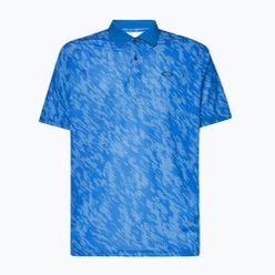 Koszulka polo męska Oakley Contender Print niebieska FOA403162