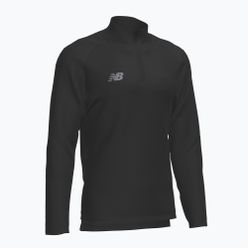 Bluza piłkarska dziecięca New Balance Training 1/4 Zip Knitted czarna NBEJT9035