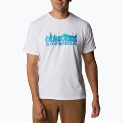 Koszulka trekkingowa męska Columbia Sun Trek biała 1931172