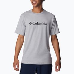 Koszulka trekkingowa męska Columbia CSC Basic Logo szara 1680053041