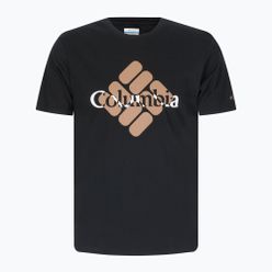 Koszulka trekkingowa męska Columbia CSC Seasonal Logo czarna 1991031