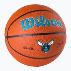 Piłka do koszykówki Wilson NBA Team Alliance Charlotte Hornets brązowa WTB3100XBCHA rozmiar 7