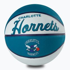 Mini piłka do koszykówki Wilson NBA Team Retro Mini Charlotte Hornets morska WTB3200XBCHA rozmiar 3