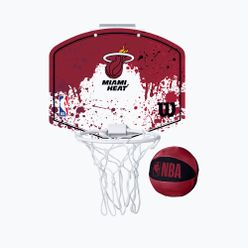 Tablica do mini koszykówki Wilson NBA Miami Heat Mini Hoop czerwona WTBA1302MIA