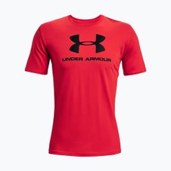 T-shirt treningowy męski Under Armour UA Sportstyle Logo SS czerwony 1329590