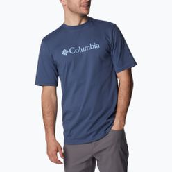 Koszulka trekkingowa męska Columbia CSC Basic Logo granatowa 1680053480