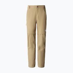 Spodnie trekkingowe damskie The North Face Exploration Conv Reg Straight beżowe NF0A7Z97PLX1