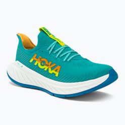 Buty do biegania męskie HOKA Carbon X 3 niebiesko-żółte 1123192-CEPR