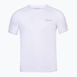 Koszulka tenisowa męska Babolat Play Crew Neck biała 3MP1011