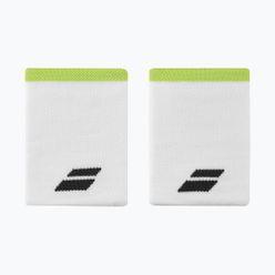 Frotki na nadgarstek Babolat Logo Jumbo Wristband  2 szt. białe 5UA1262