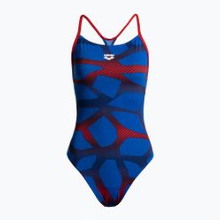 Strój pływacki jednoczęściowy damski arena Spider Booster Back One Piece niebieski 000060/724