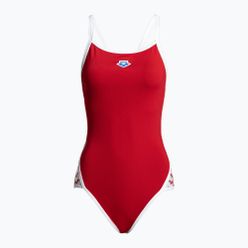 Strój kąpielowy jednoczęściowy damski arena Icons Super Fly Back Solid czerwony 005036