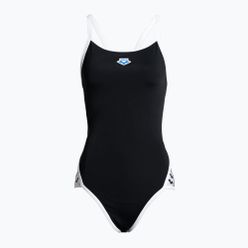 Strój pływacki jednoczęściowy damski arena Icons Super Fly Back Solid black/white
