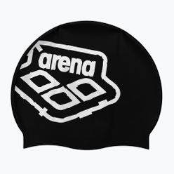 Czepek pływacki arena Icons Team Stripe czarny 001463