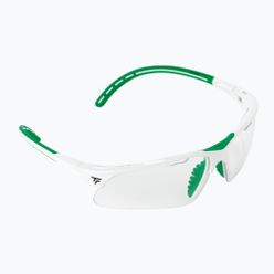 Okulary do squasha Tecnifibre biało-zielone 54SQGLWH21