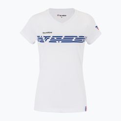 Koszulka tenisowa damska Tecnifibre Airmesh biała 22LAF2 F2