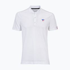 Koszulka tenisowa męska Tecnifibre Polo Pique biała 25POlOPIQ