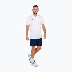 Koszulka polo tenisowa męska Tecnifibre Team Mesh biała 22MEPOWH34
