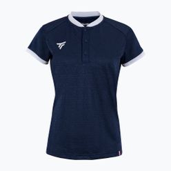 Koszulka polo tenisowa damska Tecnifibre Team Mesh granatowa 22WMEPOM31