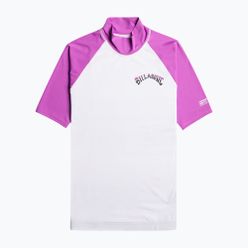 Koszulka do pływania damska Billabong Sunny Side SS biało-fioletowa EBJWR00102