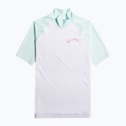 Koszulka do pływania damska Billabong Sunny Side SS biało-zielona EBJWR00102